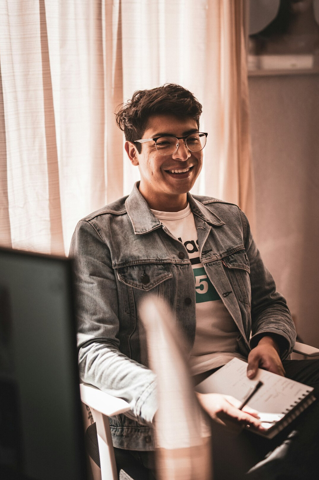 successful programmer smiling