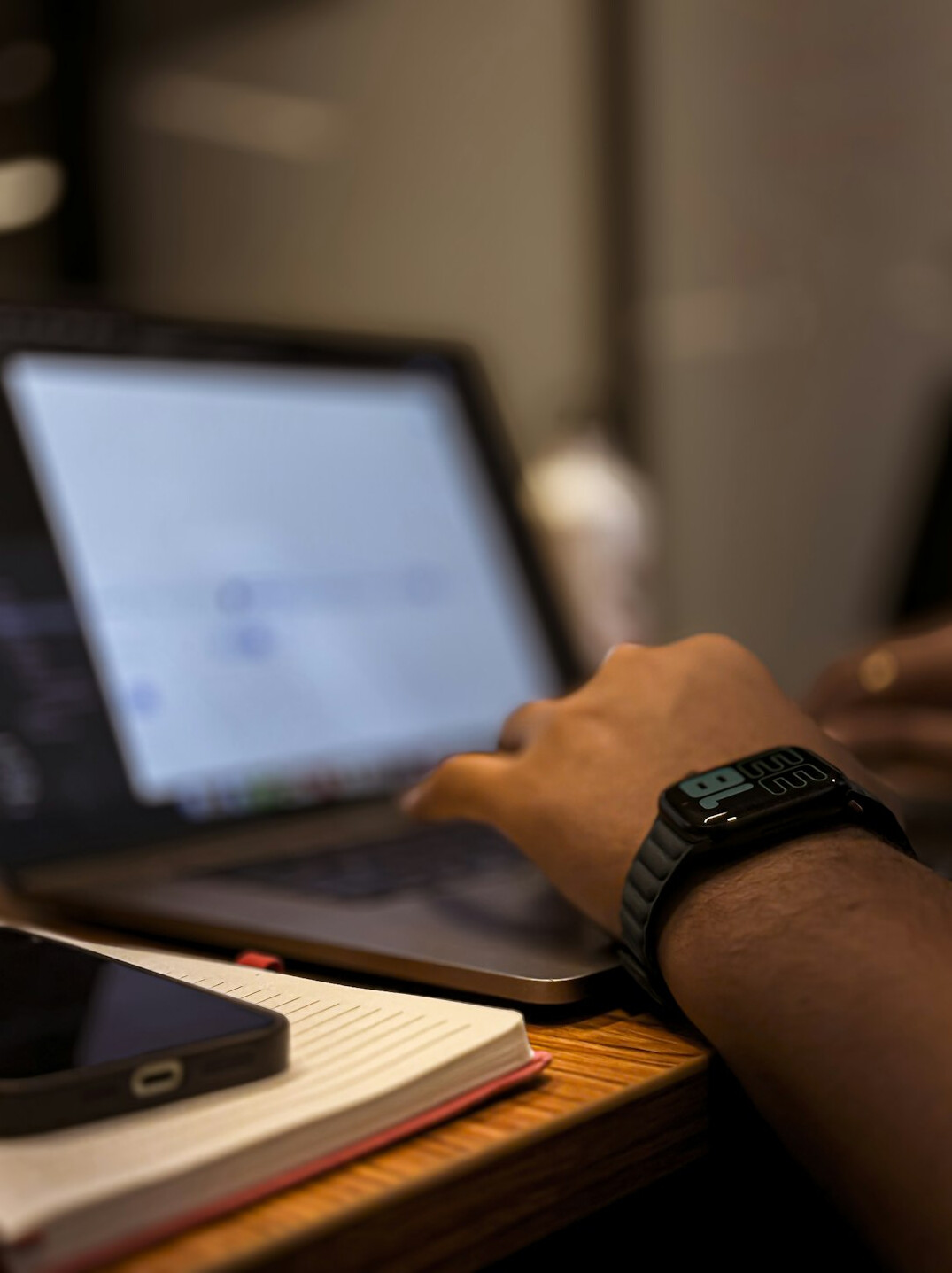 person learning programming on laptop
