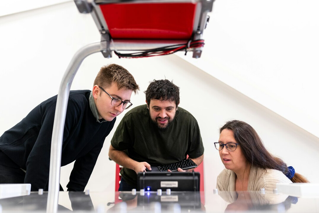 group of students in coding workshop